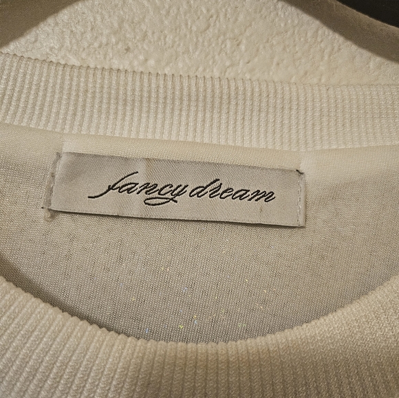 FANCY DREAM SEQUIN DRESS/TOP RED/SILVER/SMALL - Picture 5 of 5